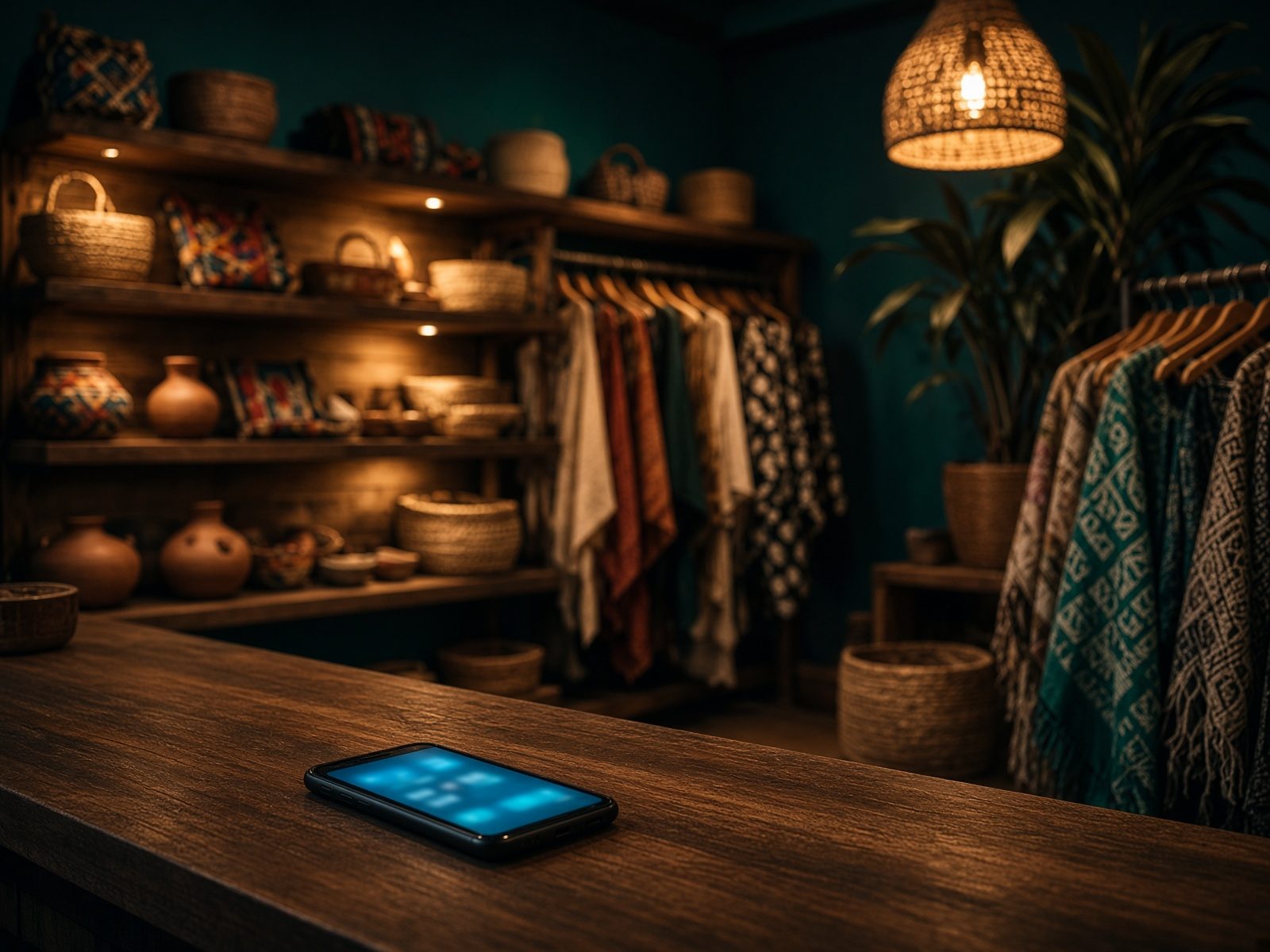 Boutique con productos artesanales